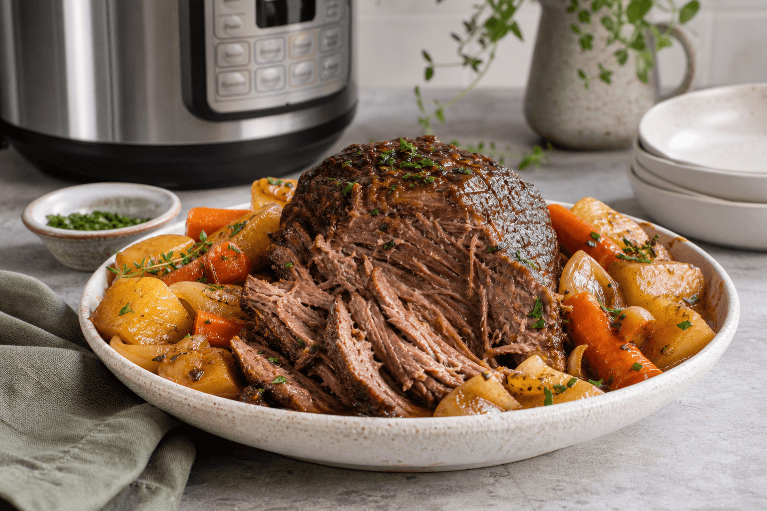Pressure-Cooked Beef Roast