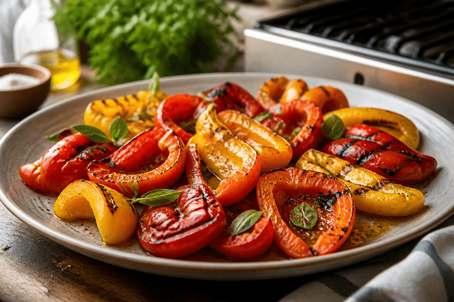Grilled Bell Peppers