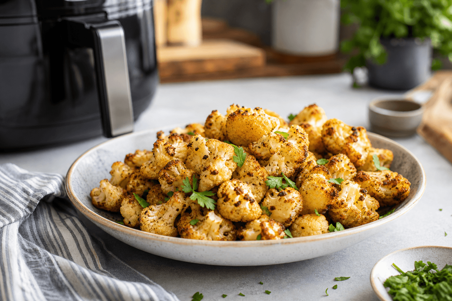 Air-Fried Cauliflower