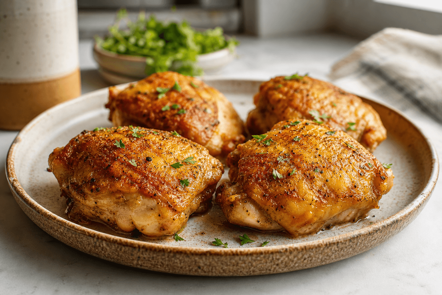 Air-Fried Chicken Thighs