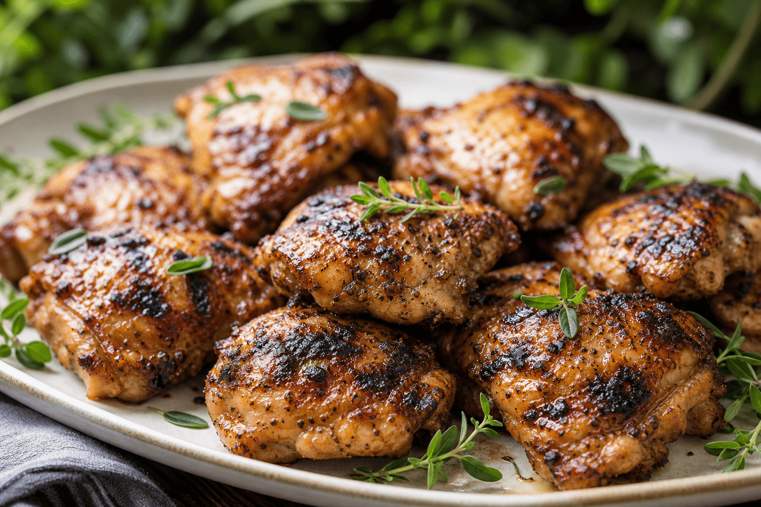 Grilled Chicken Thighs