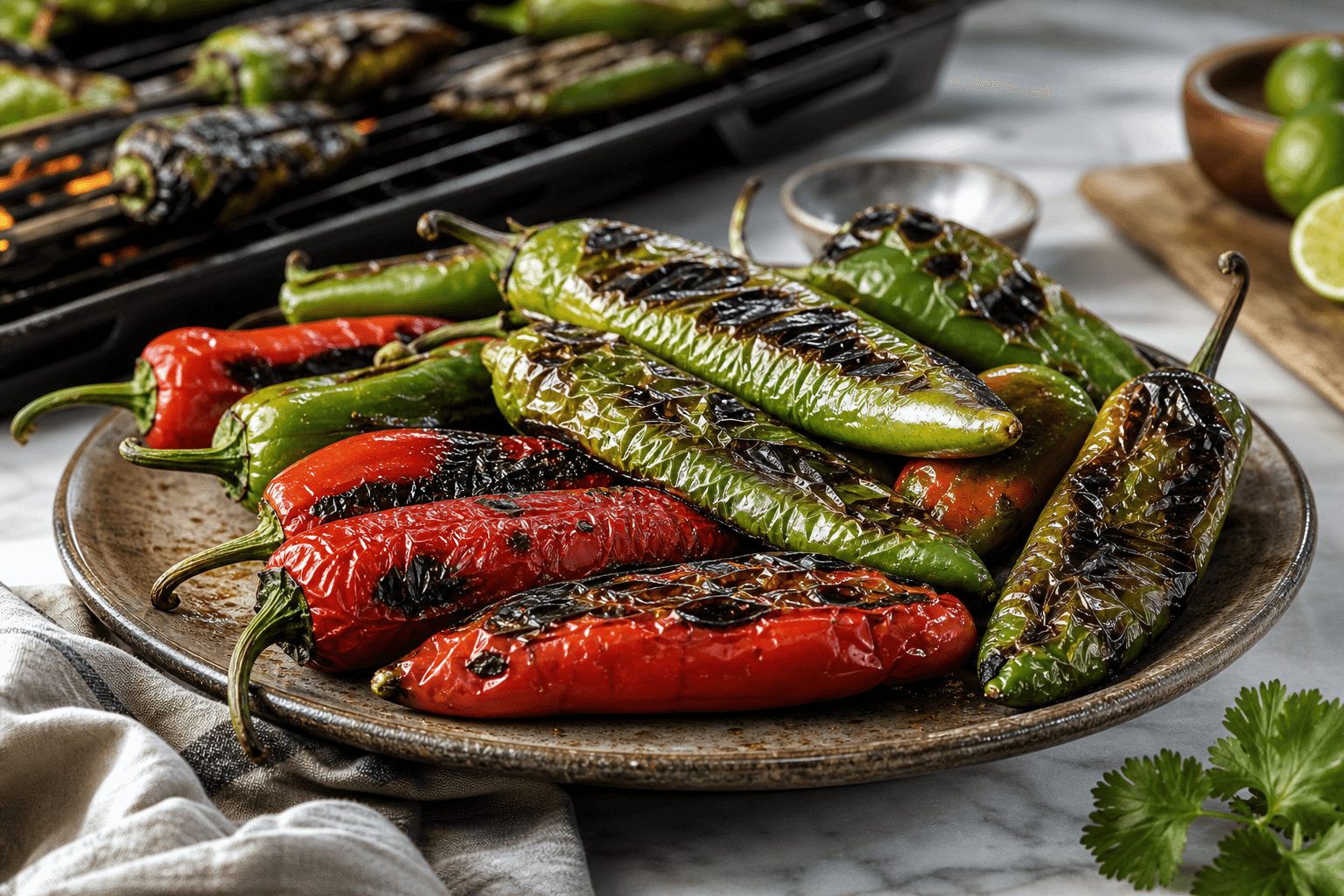Grilled Chile Peppers