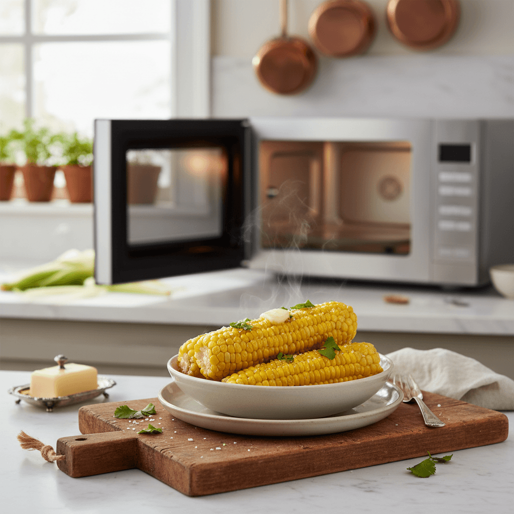 Microwaved Corn