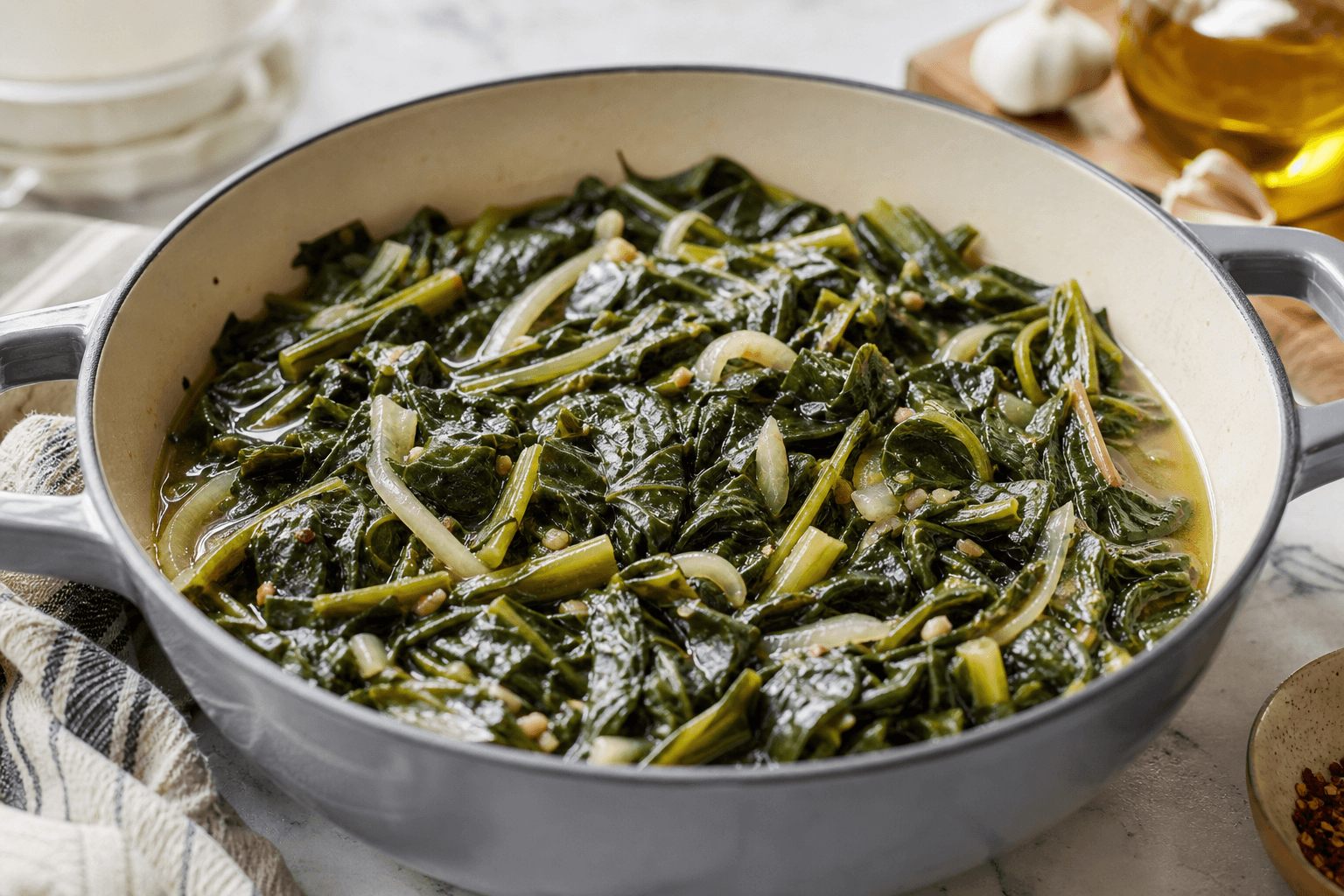 Braised Leafy Greens