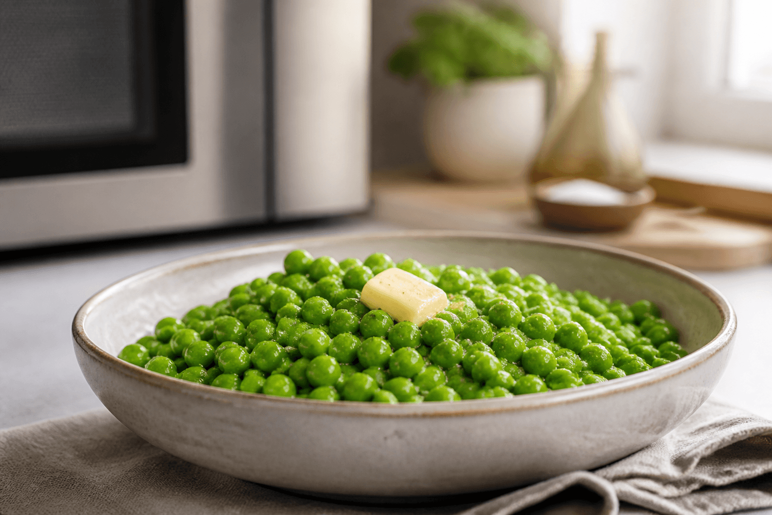 Microwaved Peas