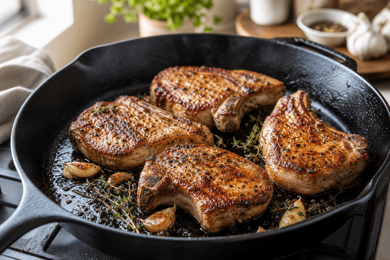 Seared Pork Chops