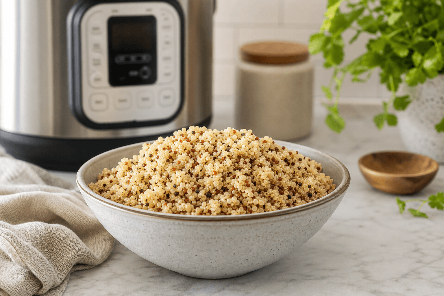 Pressure-Cooked Quinoa