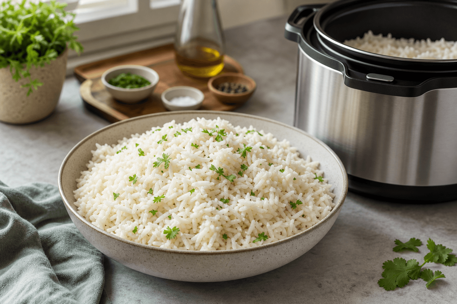 Pressure-Cooked Rice