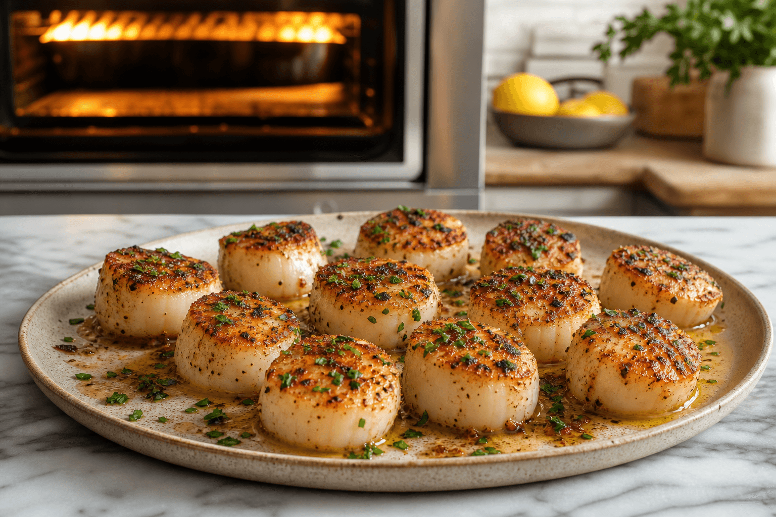 Broiled Scallops