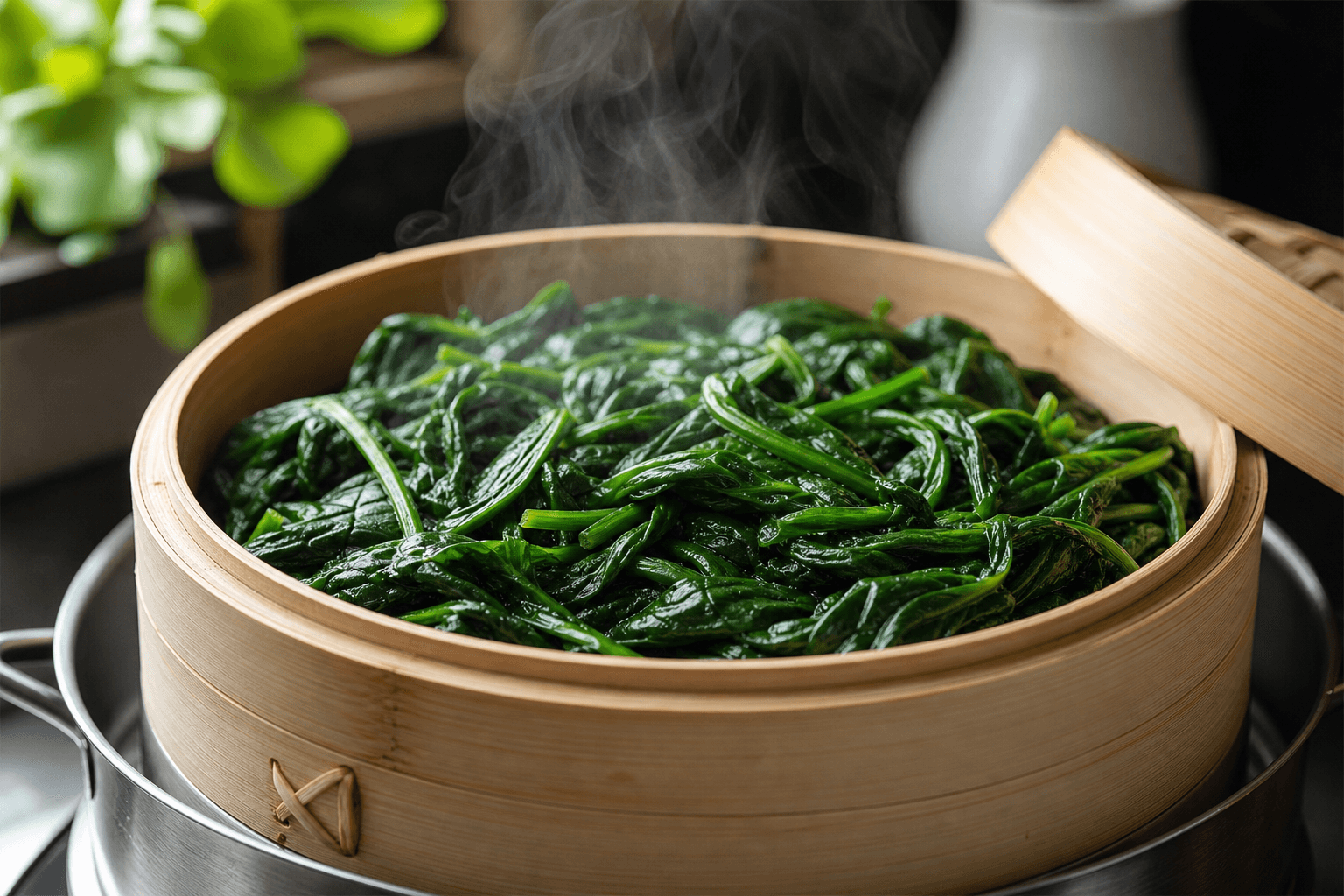 Steamed Spinach