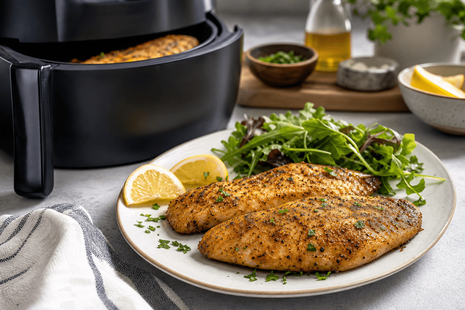 Air-Fried Tilapia