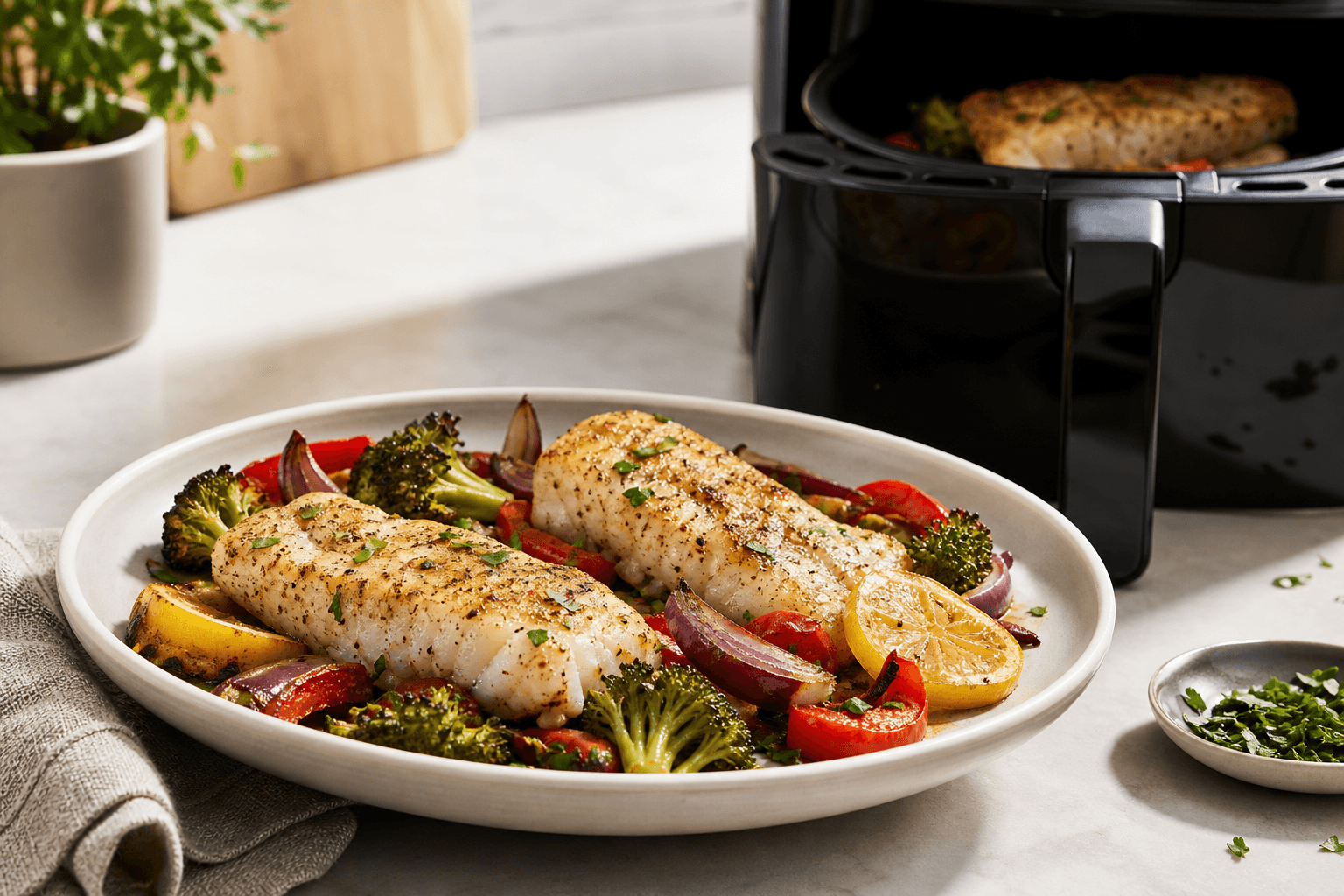 Air-Fried White Fish