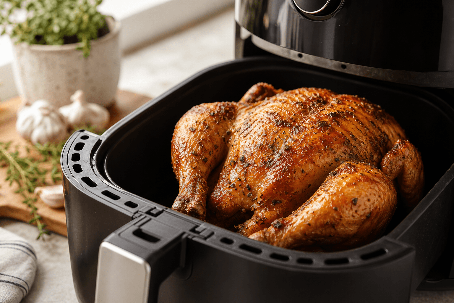 Air-Fried Whole Roast Chicken