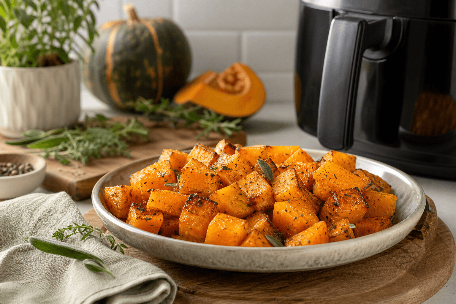 Air-Fried Winter Squash