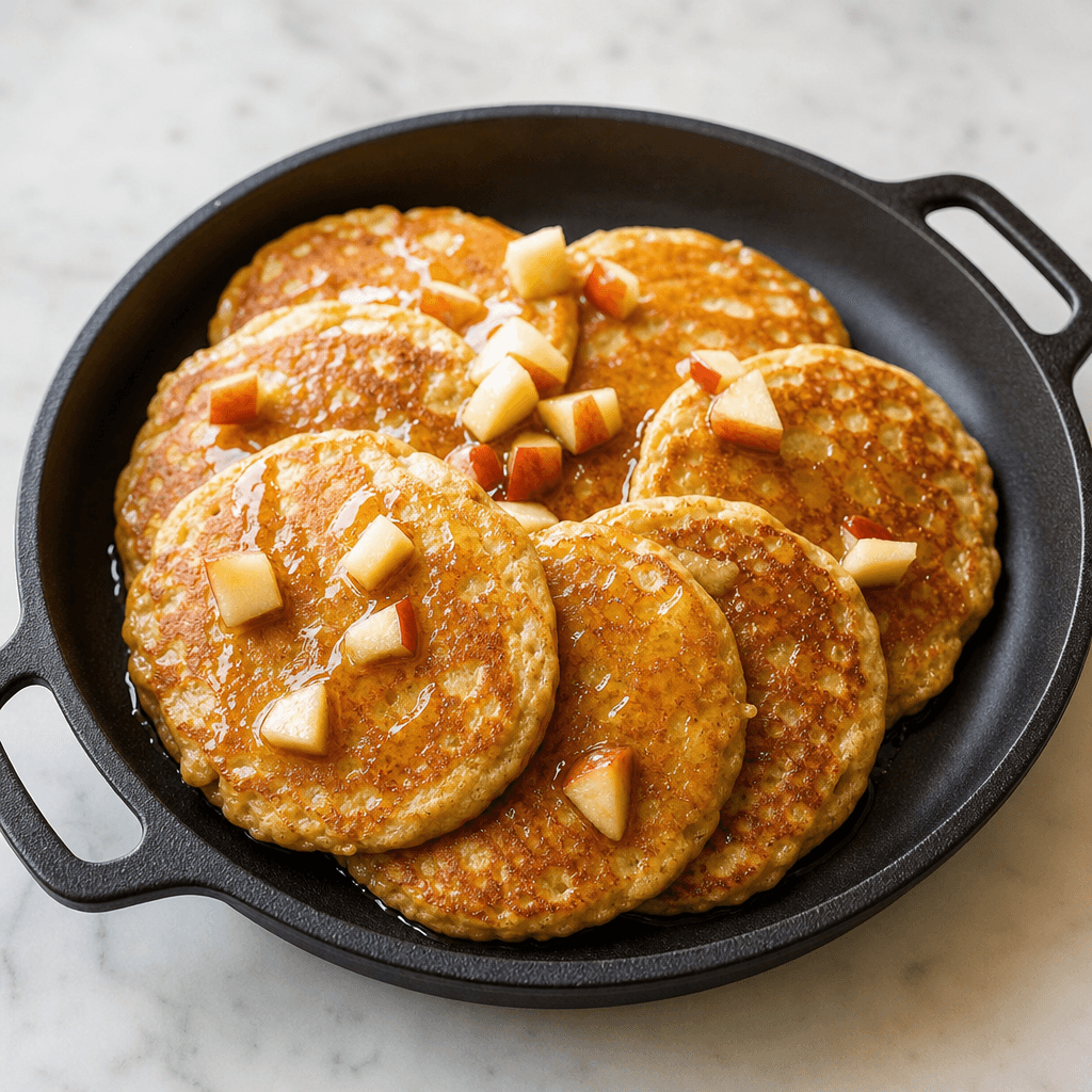 Apple Oatmeal Pancakes