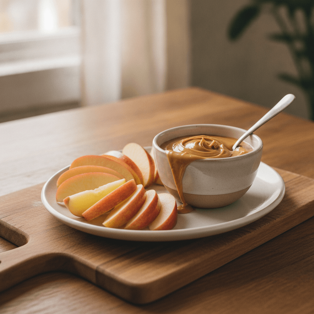 Apple Slices with Peanut Butter