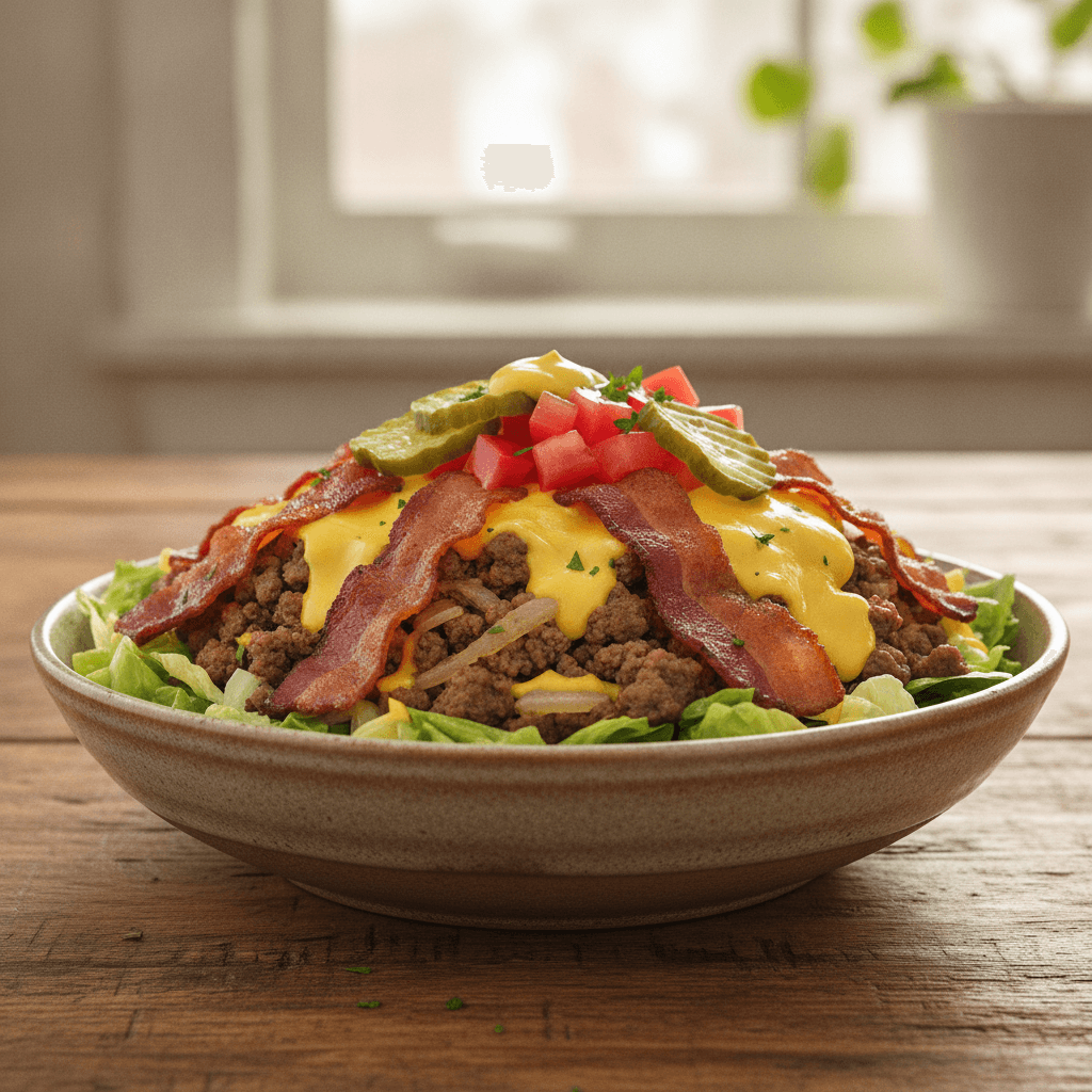 Bacon Cheeseburger Bowls