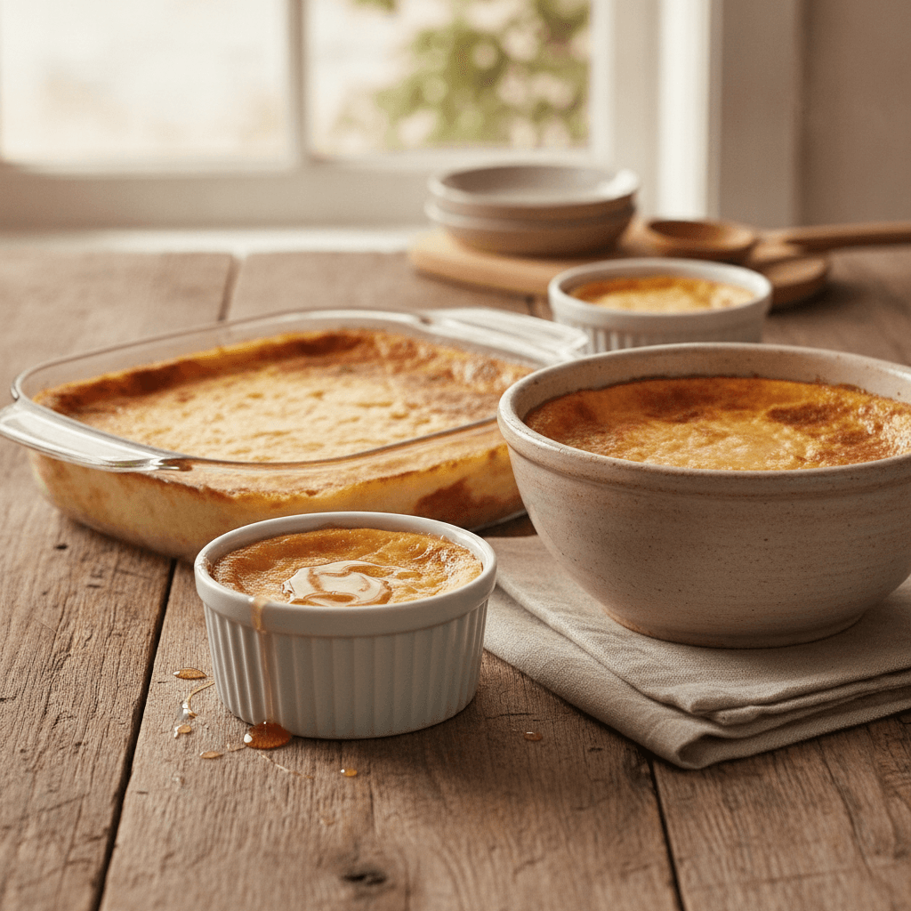 Baked Cottage Cheese Custard