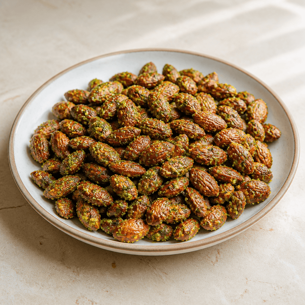 Basil Pesto Party Almonds