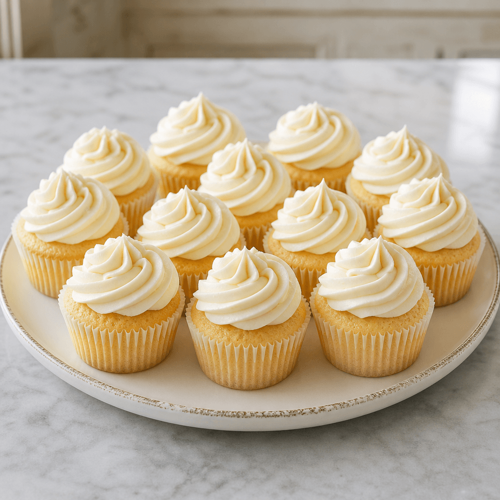Classic Vanilla Cupcakes with Buttercream Frosting