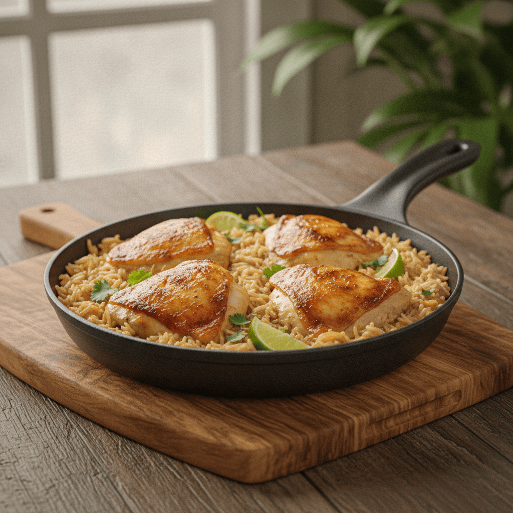 Coconut Rice with Chicken