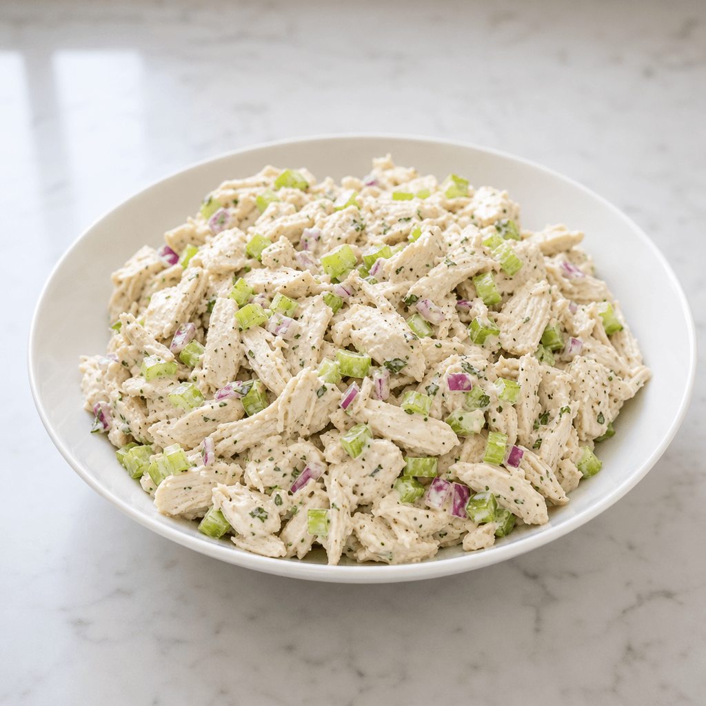 Cold Poached Chicken Salad