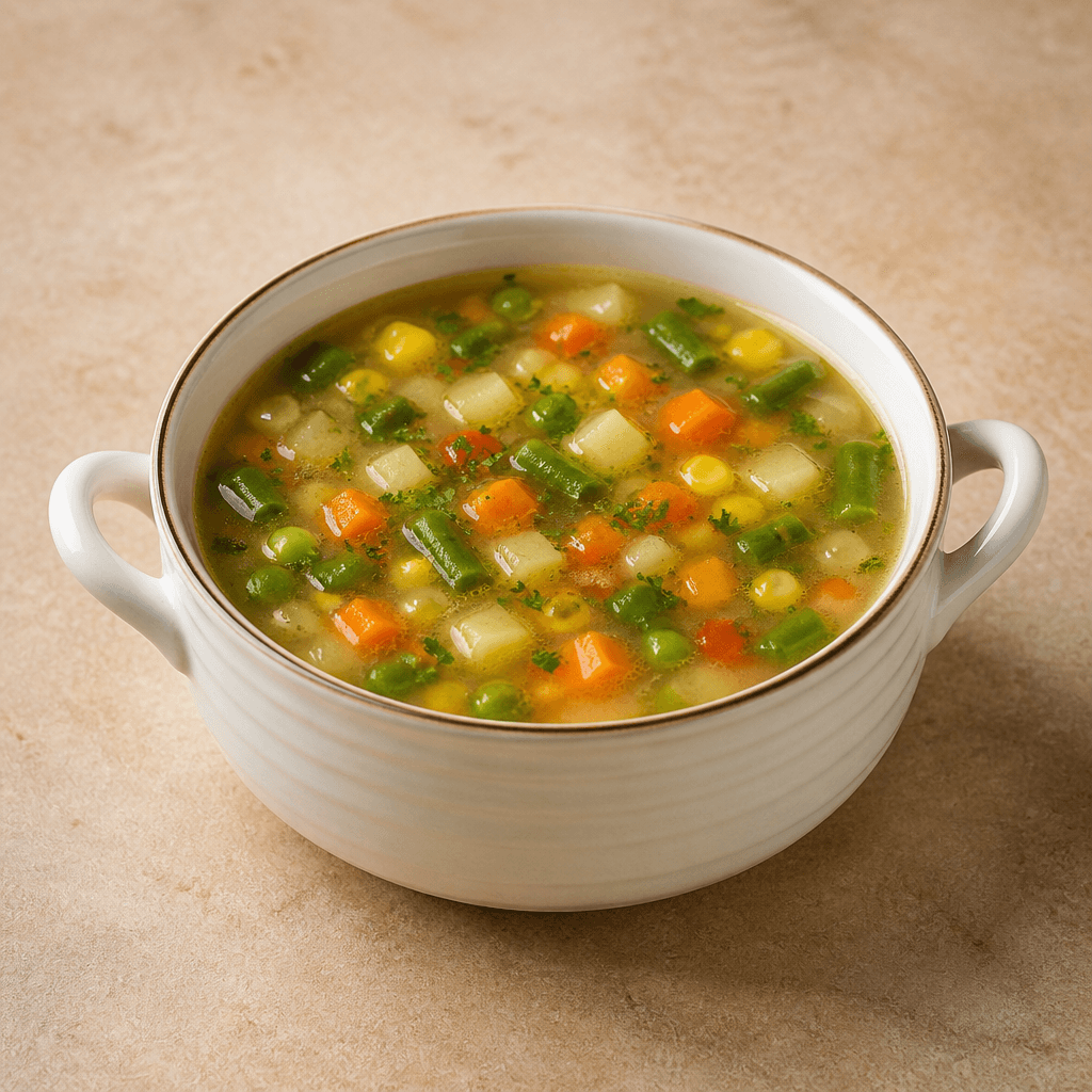 Cup of Mixed Vegetable Soup