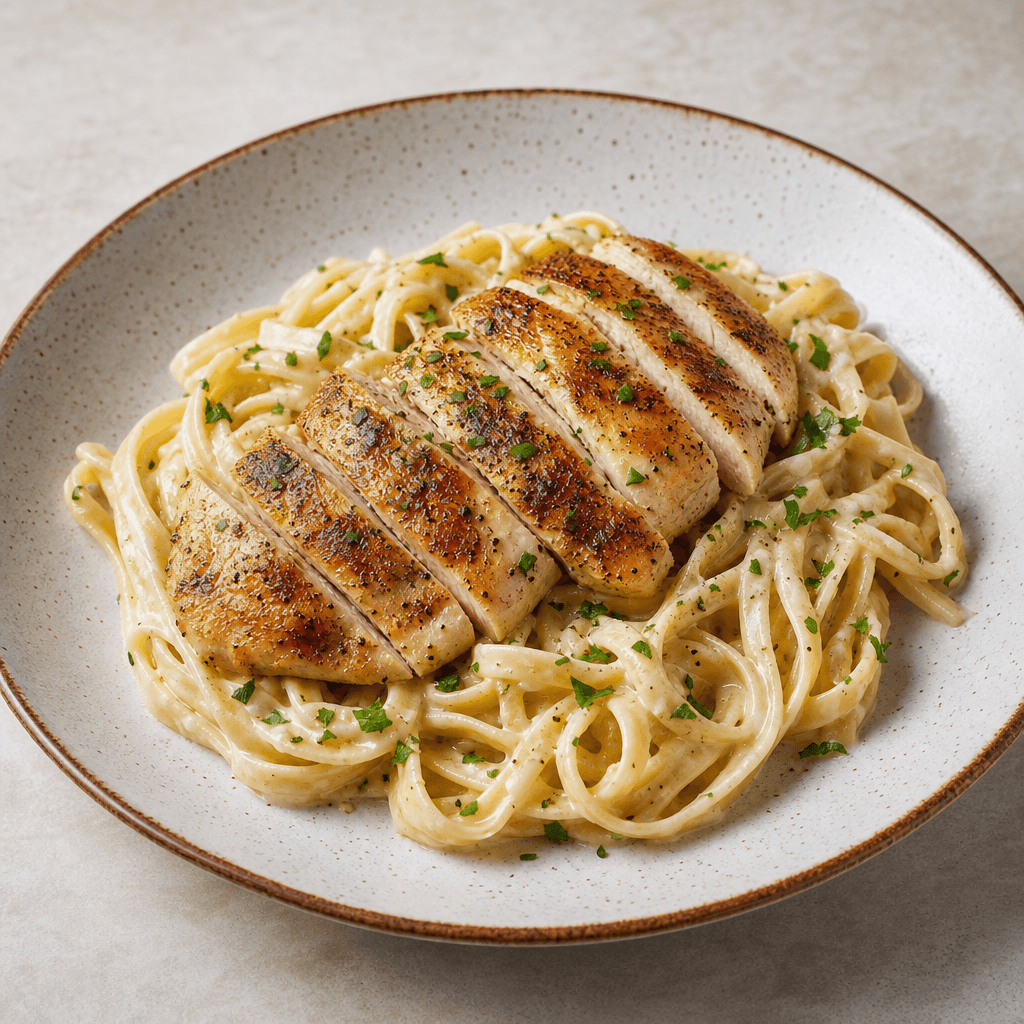 Dairy-free chicken Alfredo