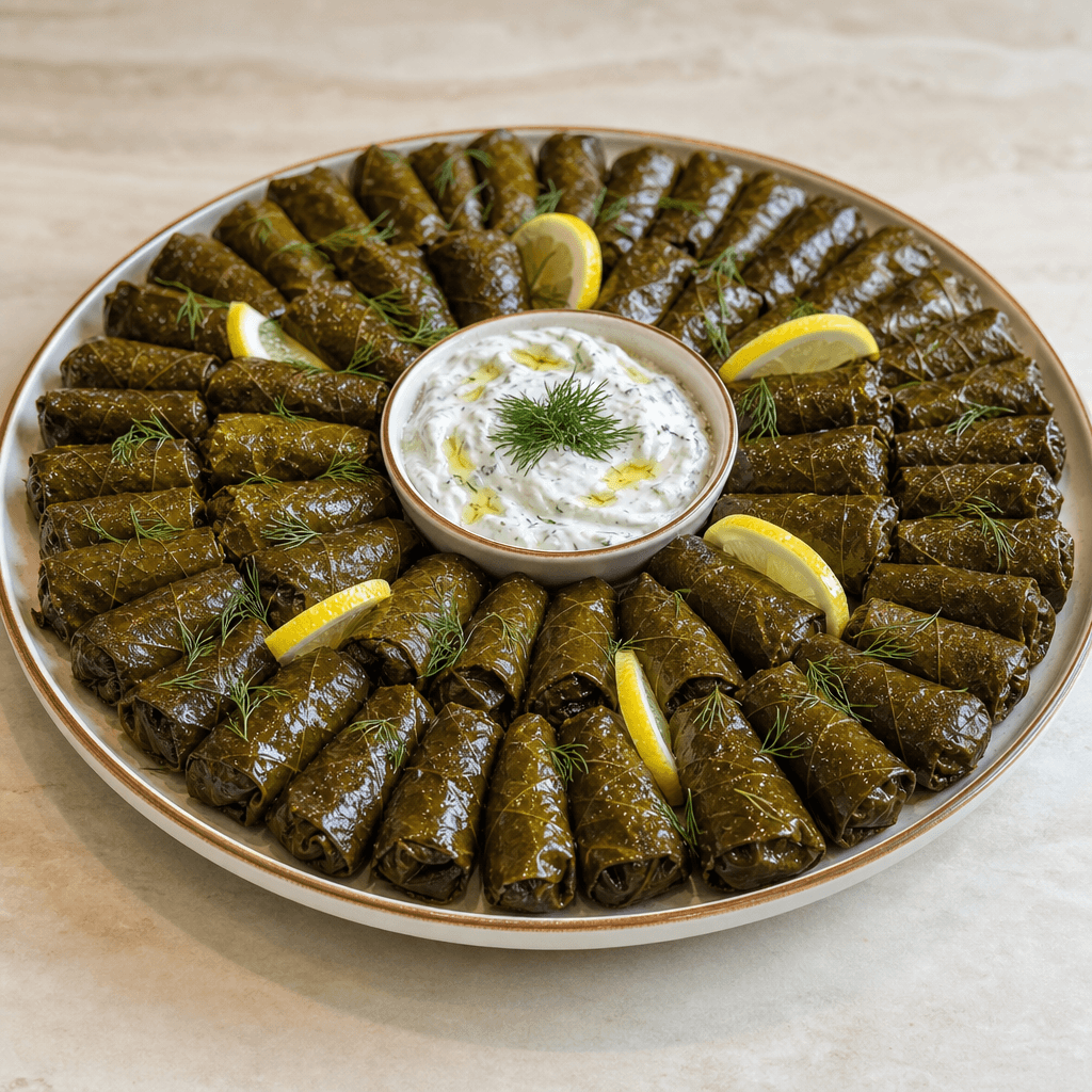 Dolmades (Greek Stuffed Grape Leaves)