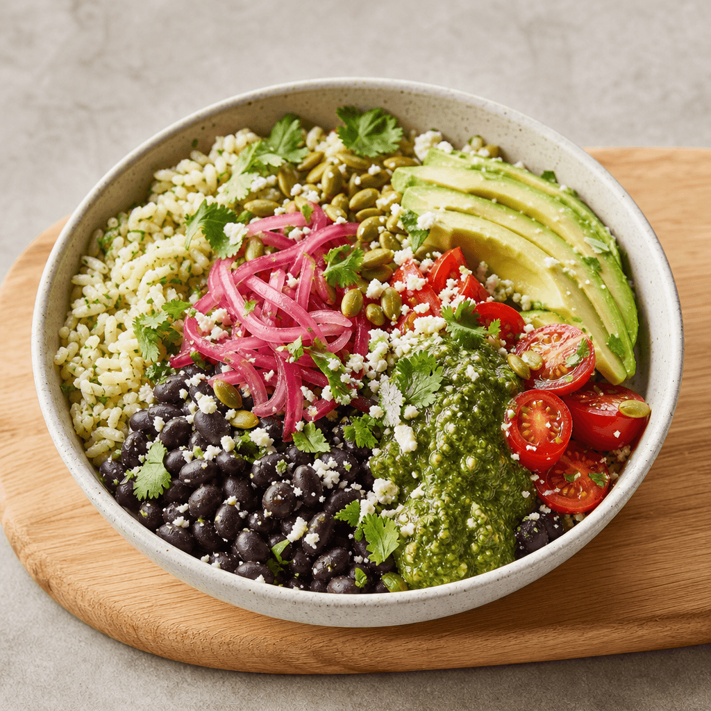 Fresh Black Bean Burrito Bowl