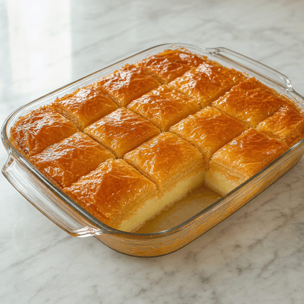 Galaktoboureko (Greek Custard Phyllo Pastry)