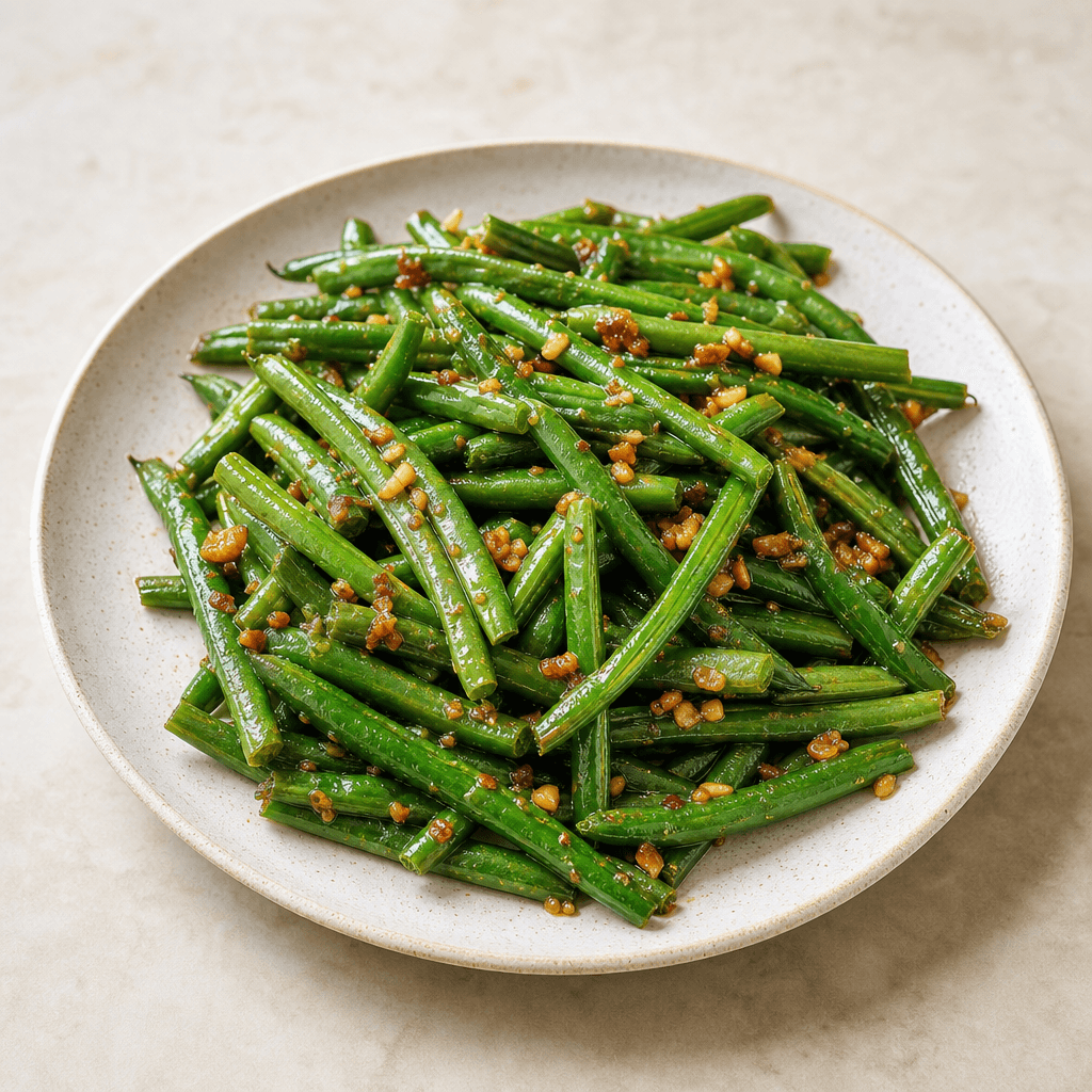 Garlic Green Bean Stir Fry