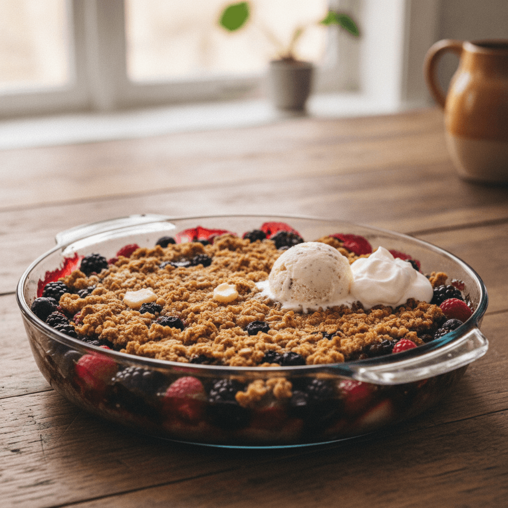 Gluten-Free Berry Crisp with Oats