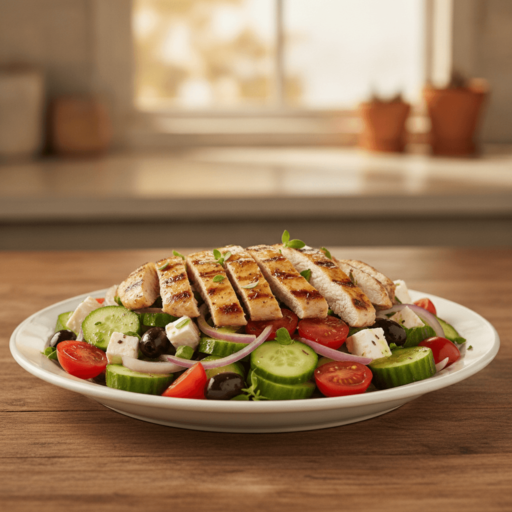 Greek Salad with Chicken