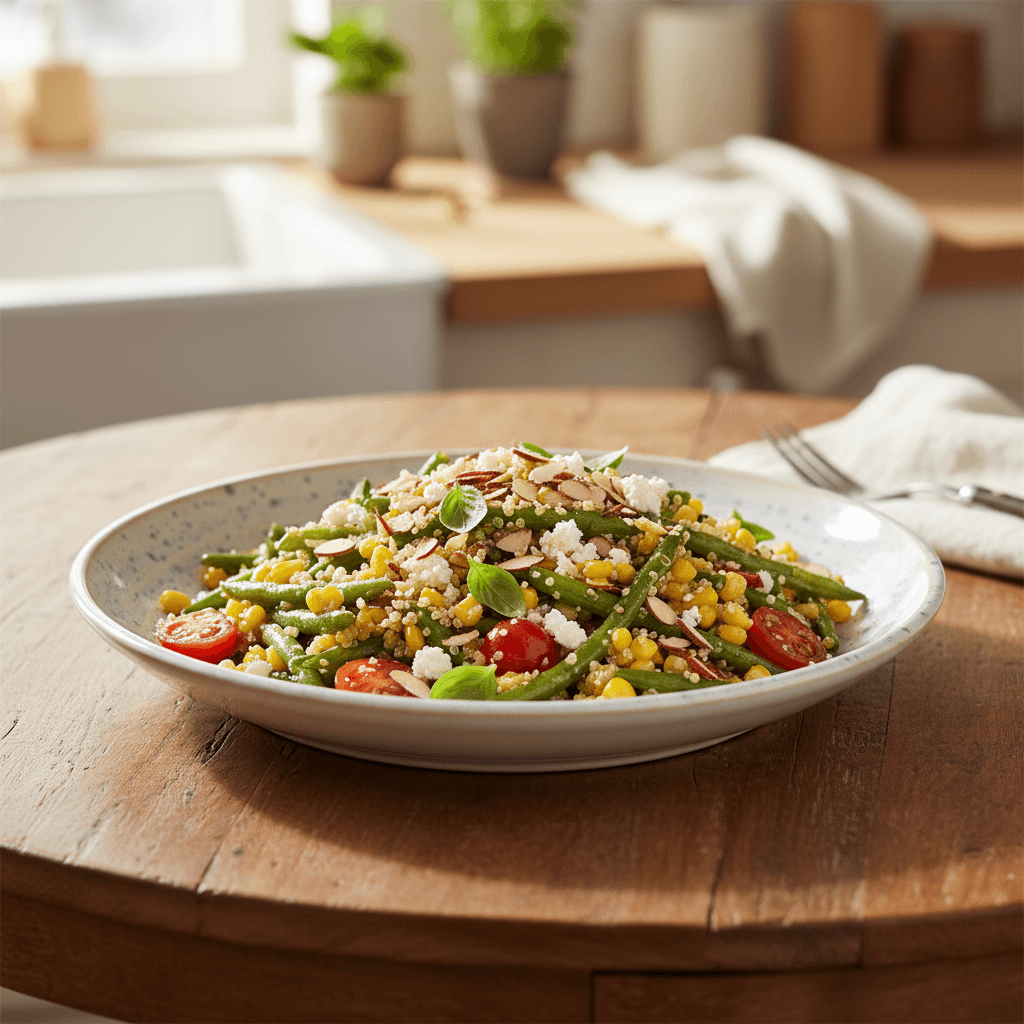 Green Bean and Corn Quinoa Salad