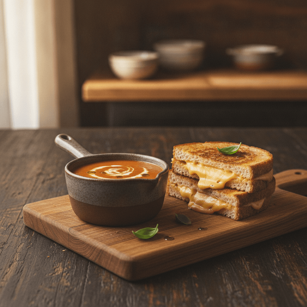 Grilled Cheese and Tomato Soup