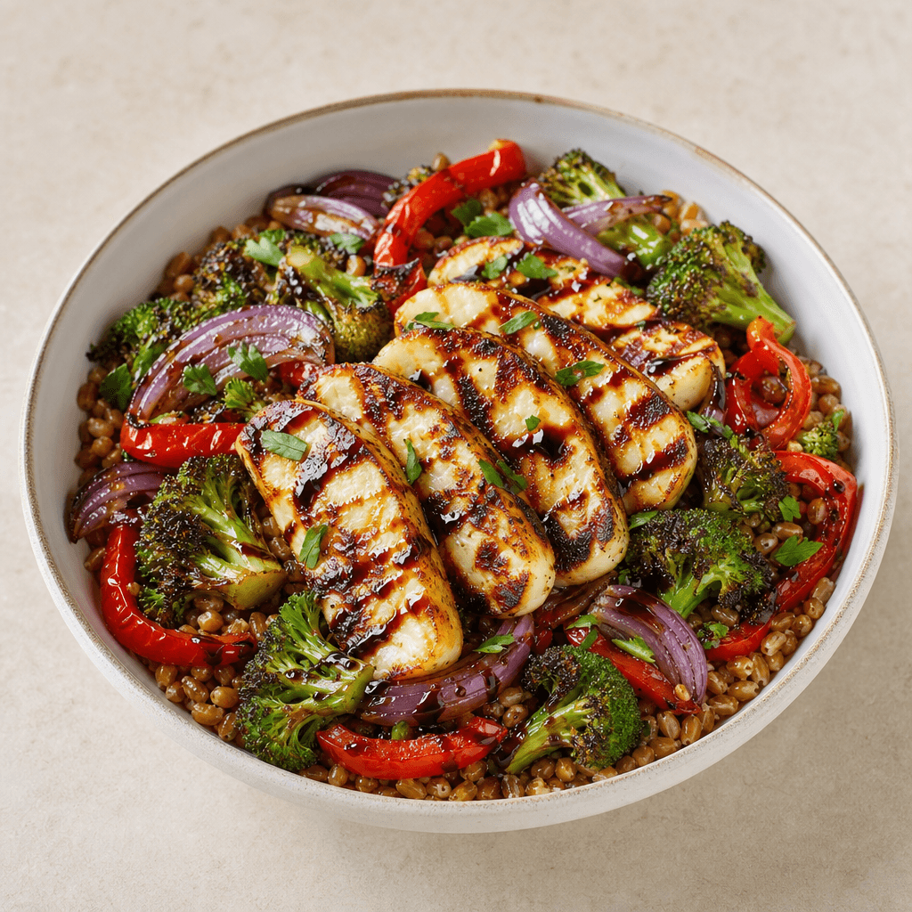 Halloumi Grain Bowls