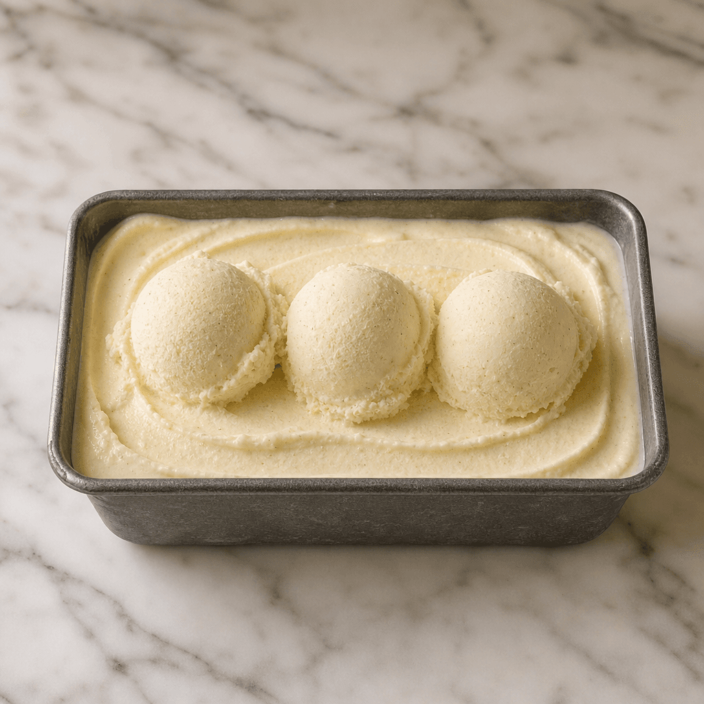 Helado de Vainilla Casero