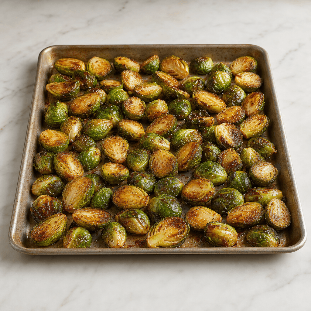 Maple Roasted Brussels Sprouts