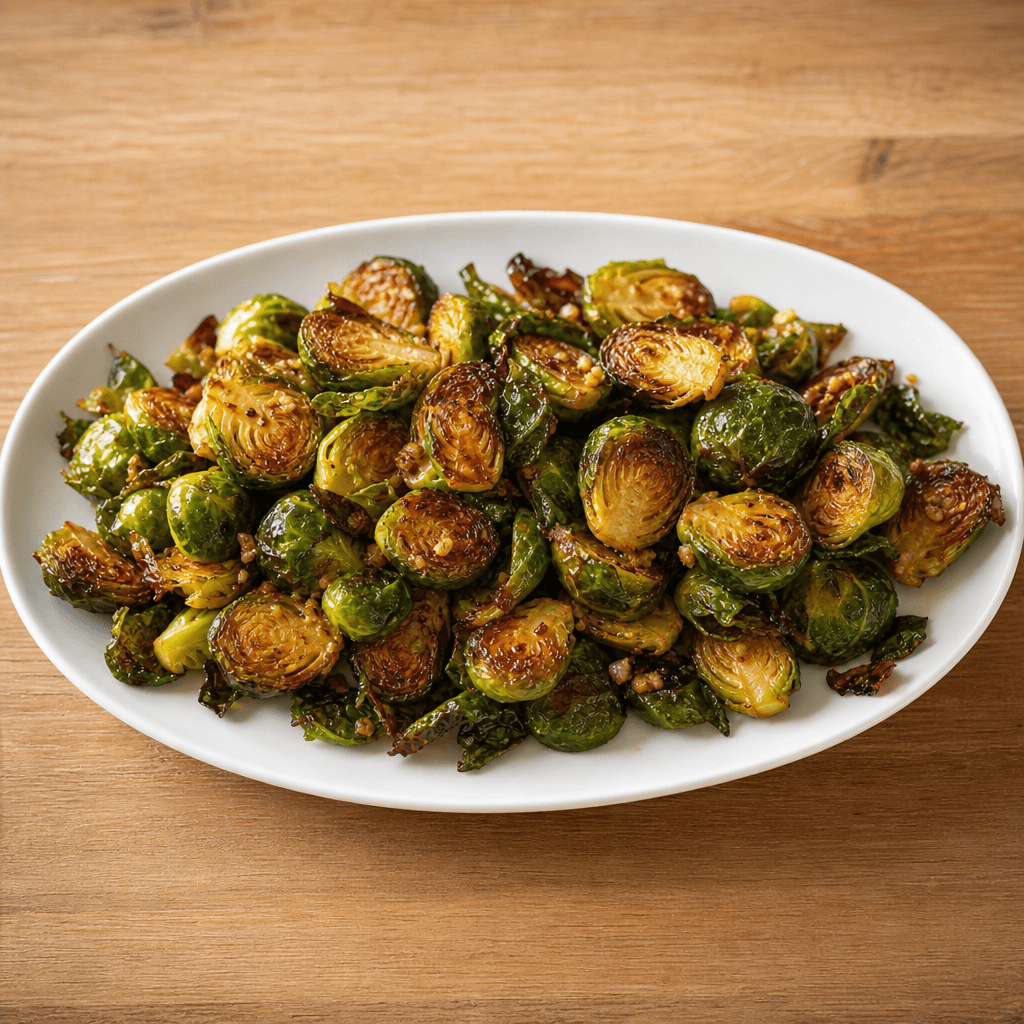 Maple Roasted Brussels Sprouts