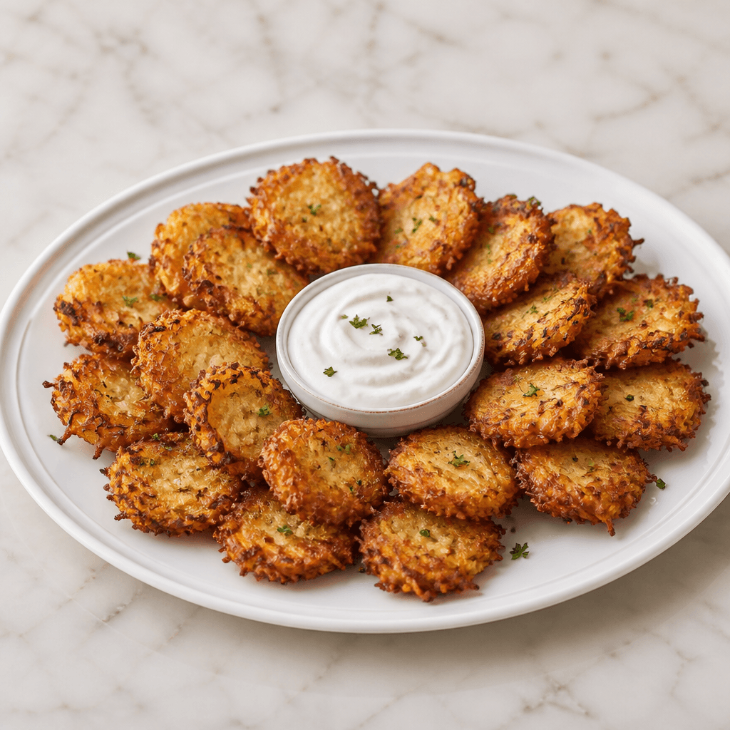 Mini Latke Bites with Sour Cream