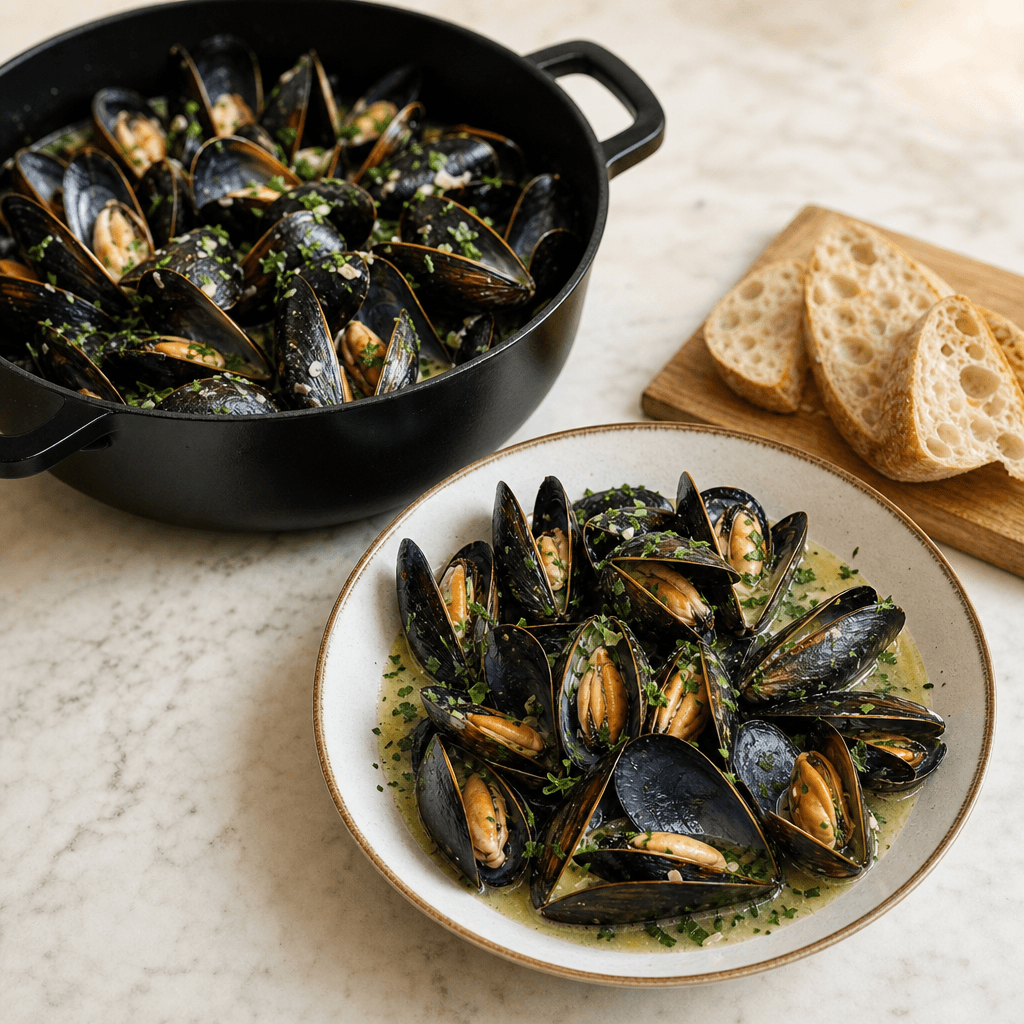 Mussels in White Wine