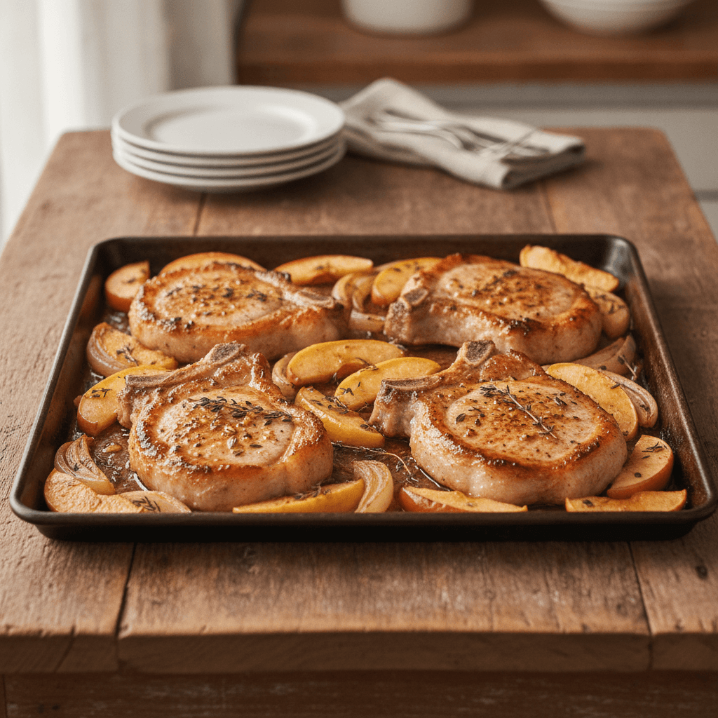 Pork Chops and Apples