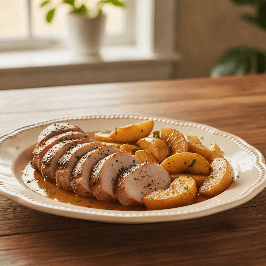 Pork Tenderloin with Apples