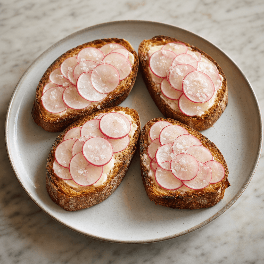 Radish and Butter Toast