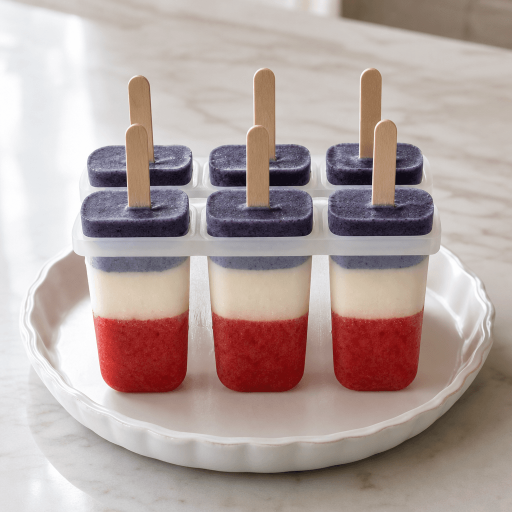 Red, White & Blue Popsicles