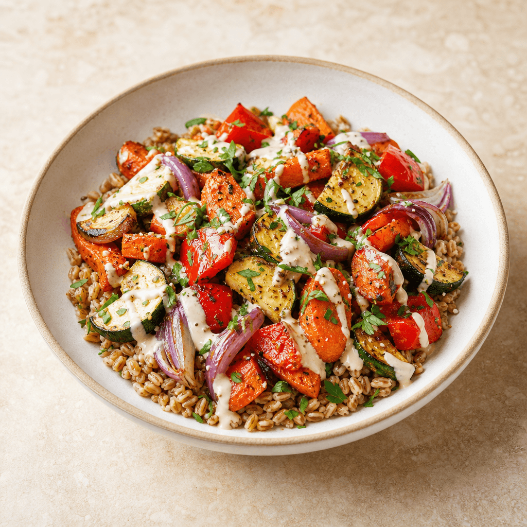 Roasted Vegetable Grain Bowls