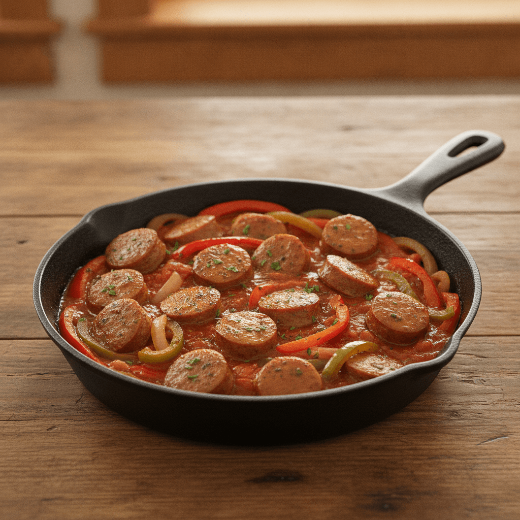 Sausage and Peppers Skillet