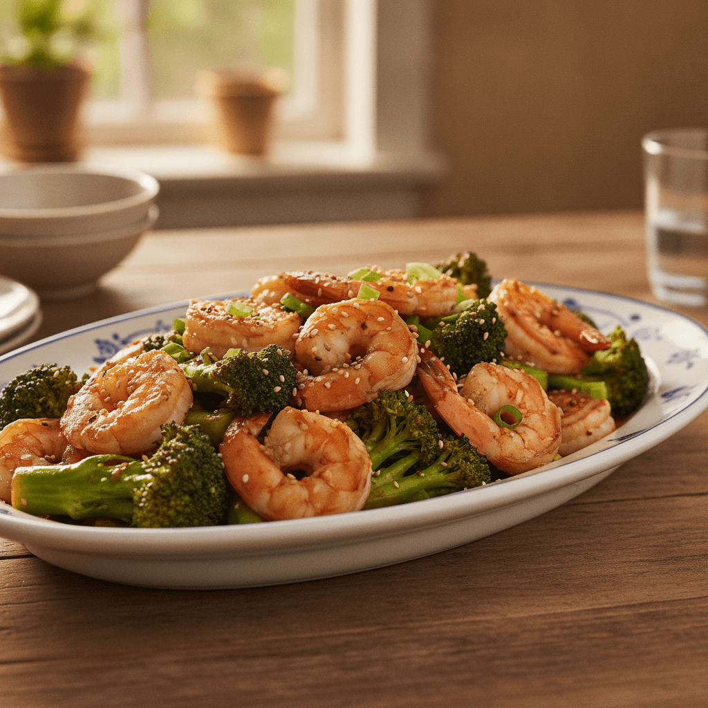 Shrimp and Broccoli Stir Fry