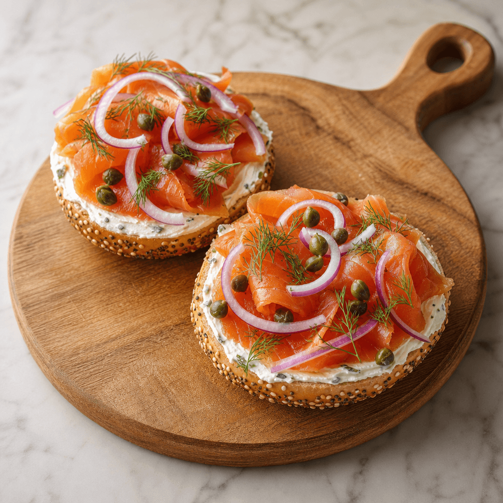 Smoked Salmon Bagels